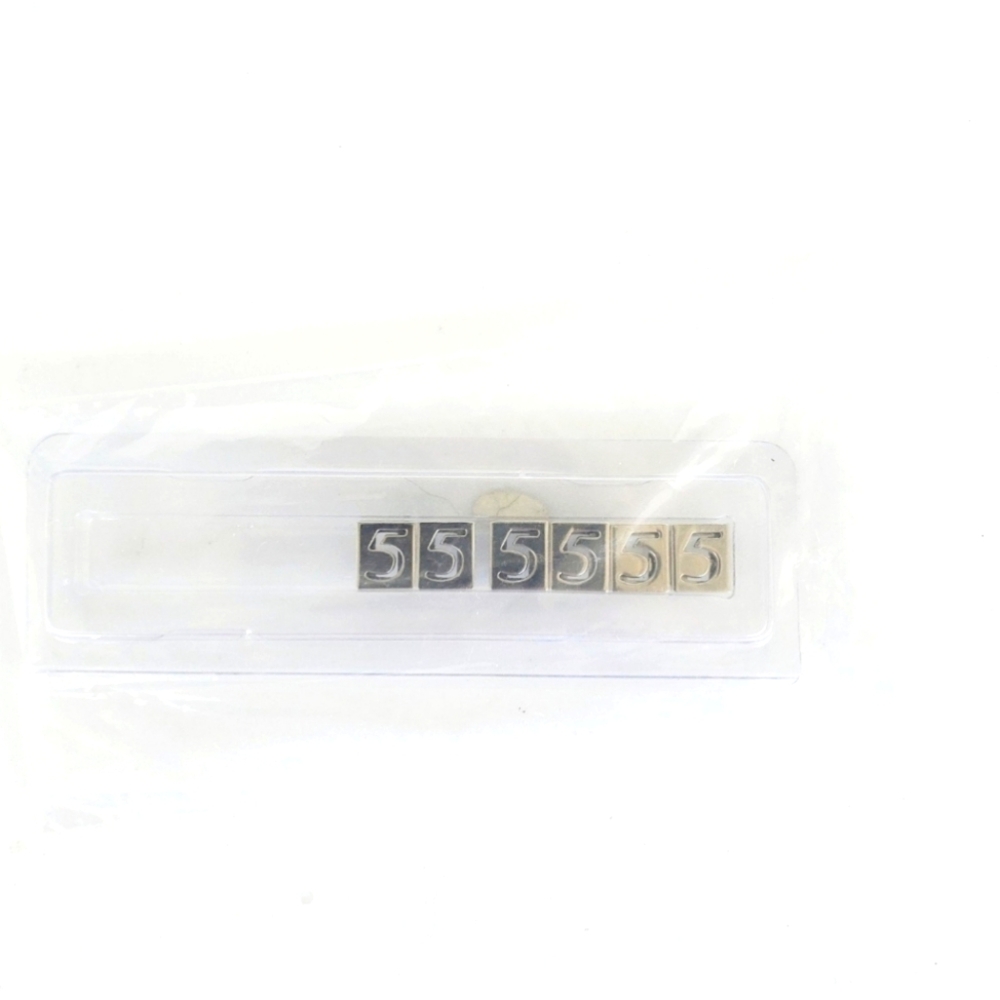 New Fire Mountain Bead Co Jill Wiseman jewelry slide lock Number 5pc Silve Tone